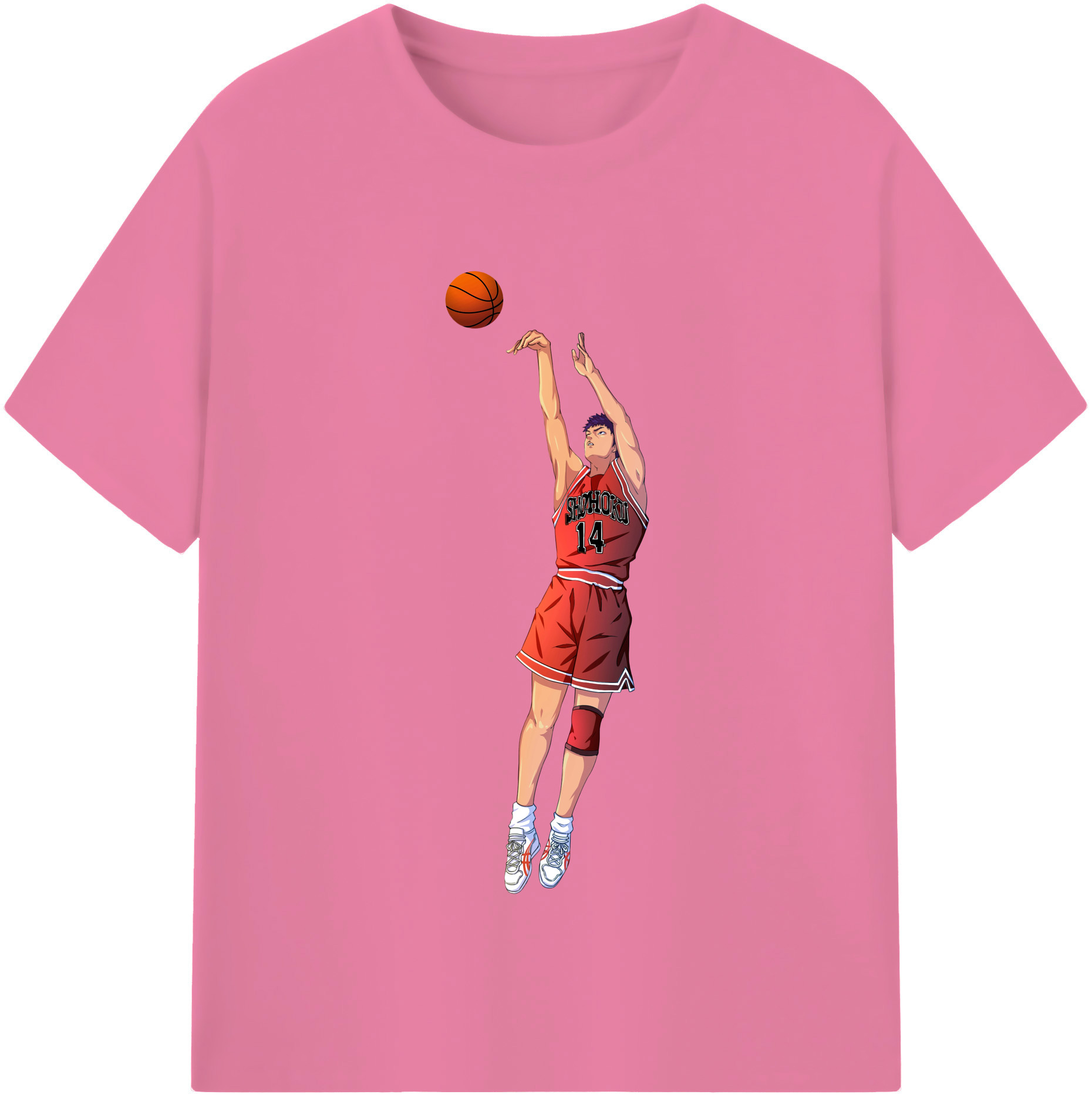 SLAM DUNK／スラムダンク 綿100％半袖Tシャツ（フロントプリント）